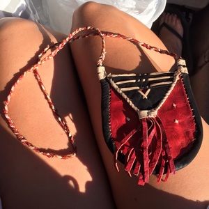 Leather purse from West Africa