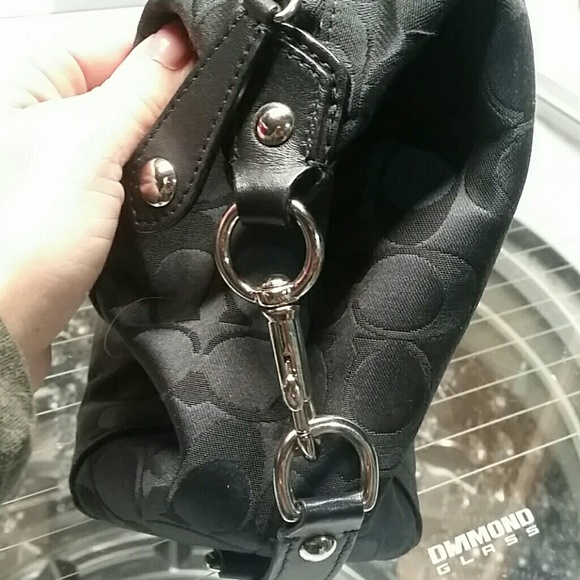 Authentic coach.  Black with signature C pattern. - Picture 4 of 11