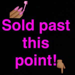 Sold past this point!