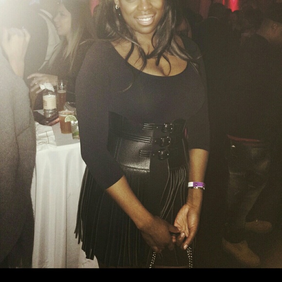 Bcbg fringe belt