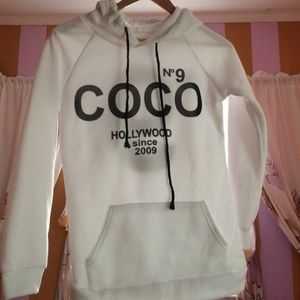 White Coco Hoodie