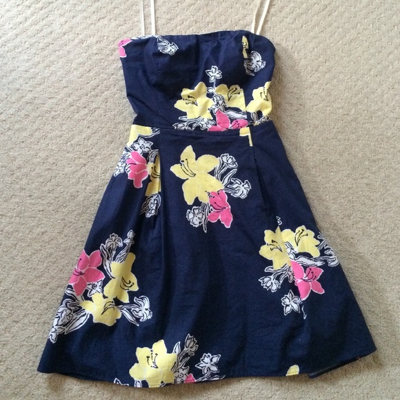 navy floral Lilly Pulitzer dress