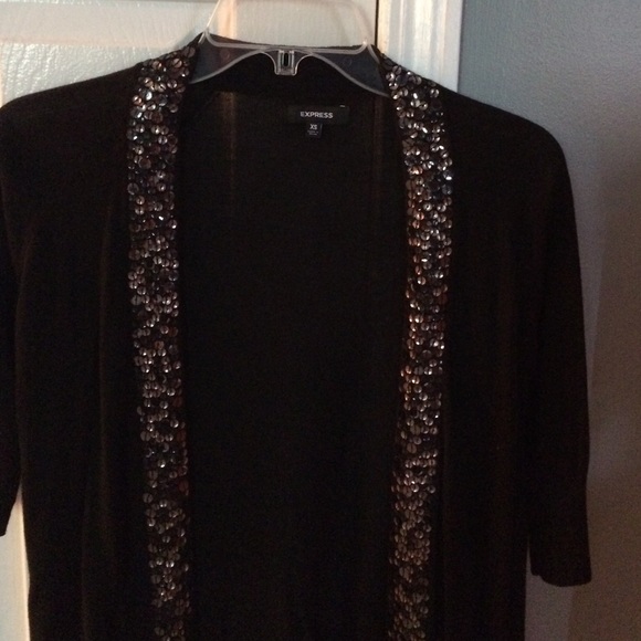 Black cardigan with sparkles - Picture 2 of 2