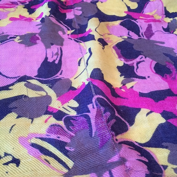 Floral Fringe Scarf - Picture 3 of 3