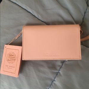 Ted baker wristlet/wallet with rose gold