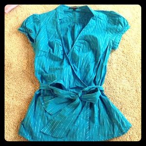 Express Design Studio sparkly blue dress top!