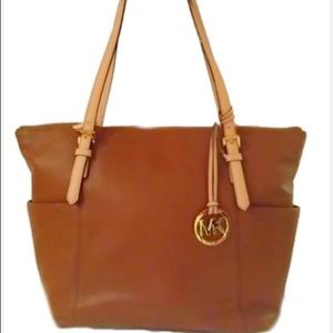 Mk Luggage leather tote