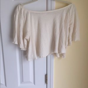 Off the shoulder boho crop top