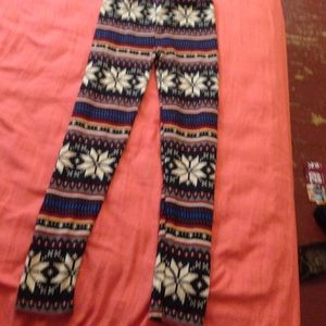 Fleece leggings