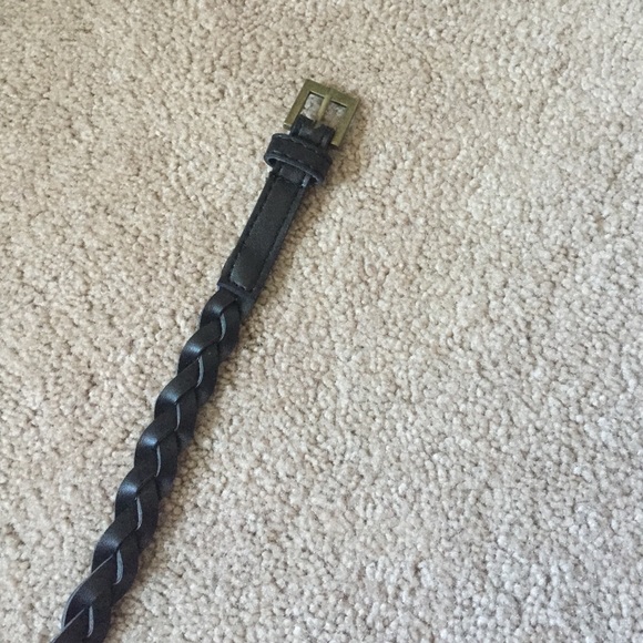 Black braided belt