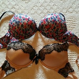 Lot of 2 aerie pushup bras