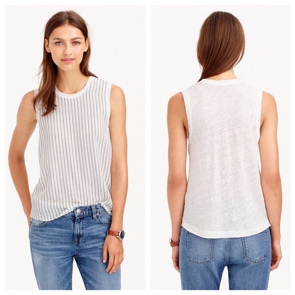 J. Crew Silk Front Tank - Picture 3 of 4