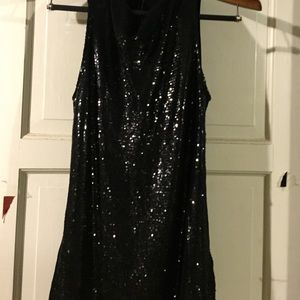 Glittering black sexy and dressy top