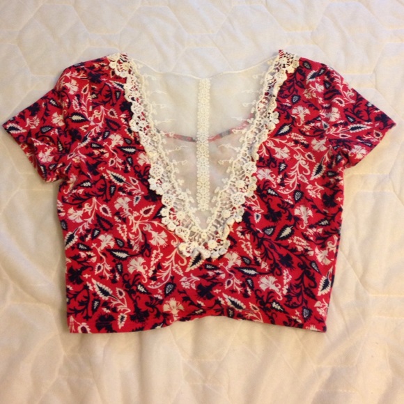 Red Crop Top - Picture 2 of 2