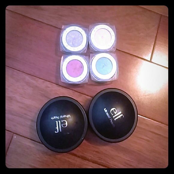 Elf mineral pearls and L'Oreal infallible shadows!