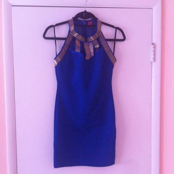 UltraModern 2B Beaded and Mesh Bandage Dress