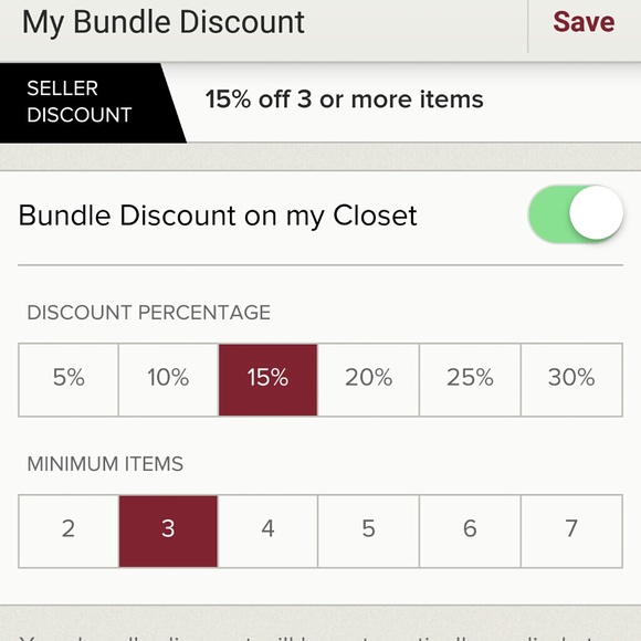 Bundle discount