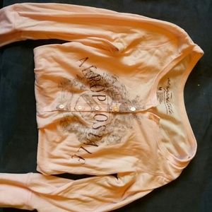 Long sleeve pink top