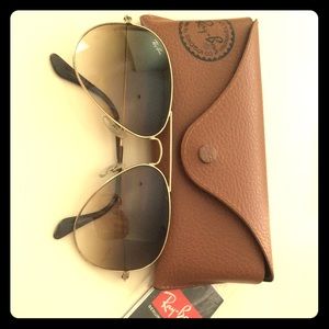 Ray Ban Classic Aviators- Gold Frame/ Brown Lens