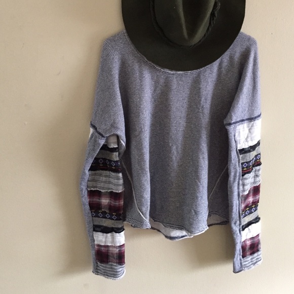 Patchwork Free People Sweater