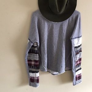 Patchwork Free People Sweater