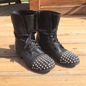 Steve Madden "Tarnney" Studded Combat Boot
