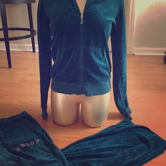 Teal Juicy Sweat Suit TOP&BOTTOM XL 💁🏾