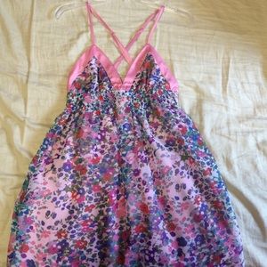 Beautiful pink, floral dress