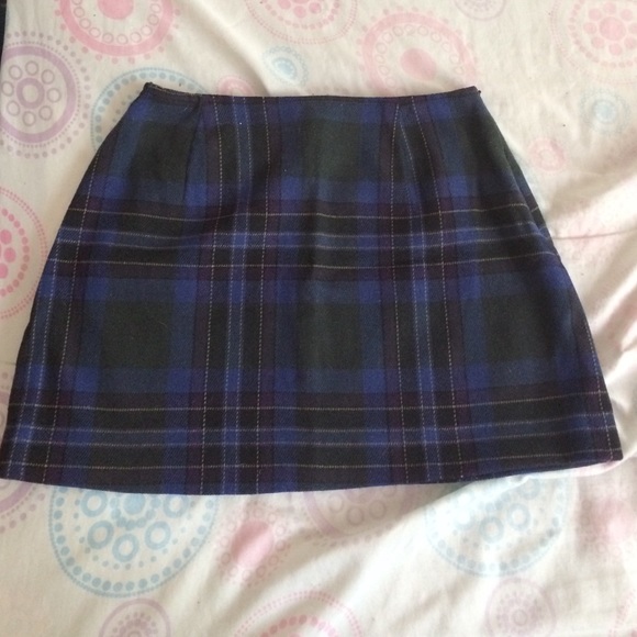 Vintage Plaid Mini Skirt