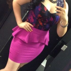 Bebe peplum skirt
