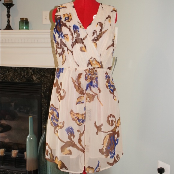 Madison Paige Floral Dress - Sz XL; NWT