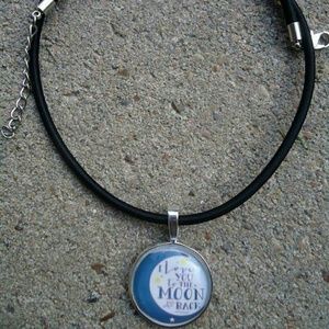 I love you to the moon and back necklace