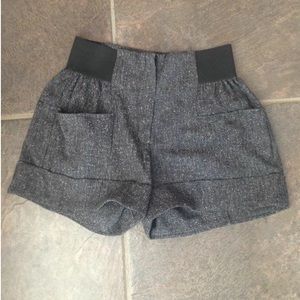 High Waisted Grey Shorts