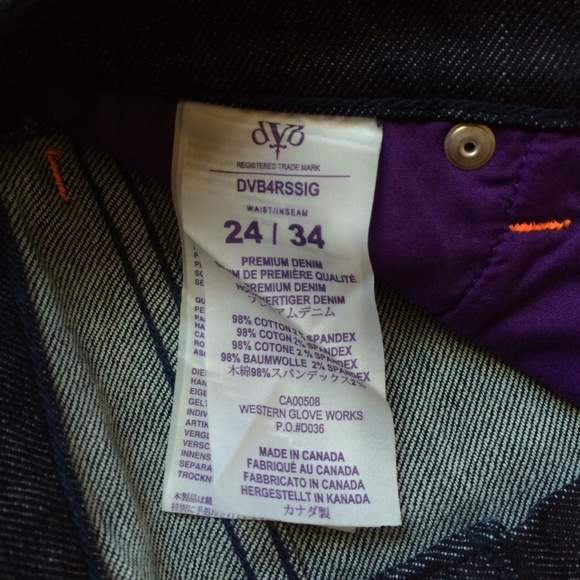 Size 24/34 Dark Wash Victoria Beckham Jeans - Picture 3 of 4