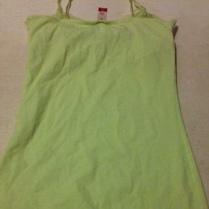 Neon yellow tank top