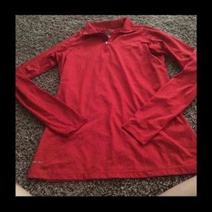 Nike pro combat red jacket