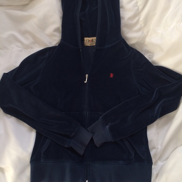 Juicy couture velour blue hoodie