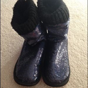 Victoria secret sparkly boots,