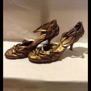 Vintage gold heels