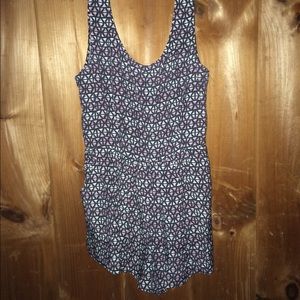 Backless Pink & Black Romper