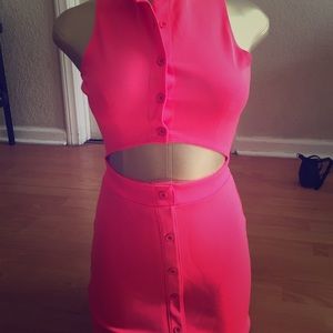 Nasty Gal Hot Pink BodyCon dress Small 1DAY SALE