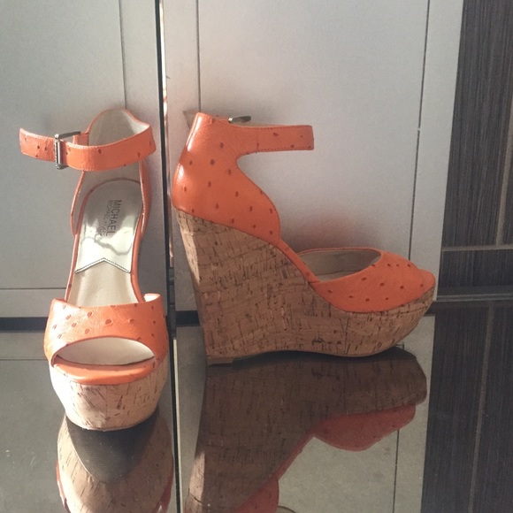 Michael Kors Orange wedges
