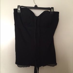 Silk top with built in bra