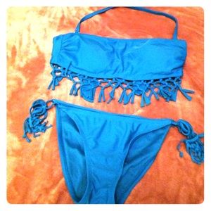 Blue bikini