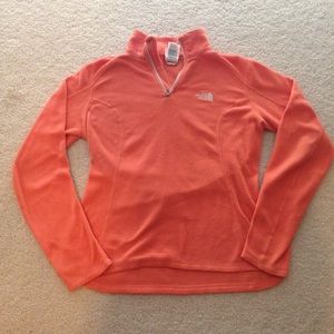 The north face half zip fleece sweater