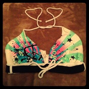 Peace sign bikini two-piece