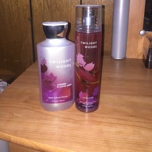 Twilight woods bath and body works set