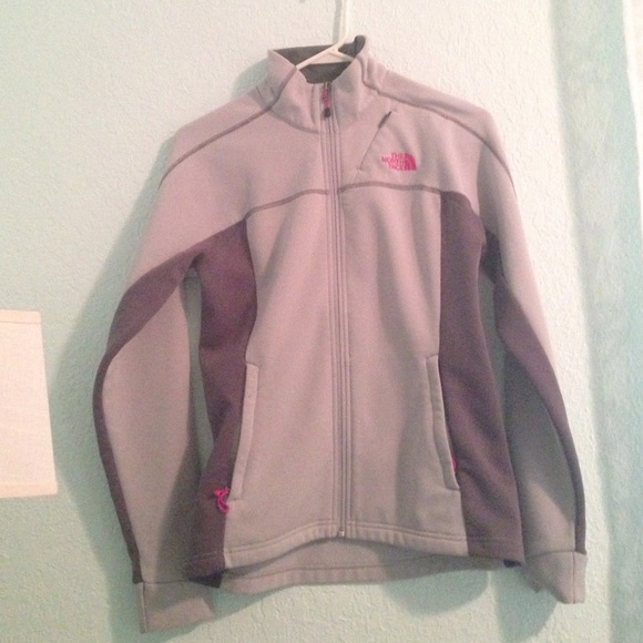 Grey north face jacket