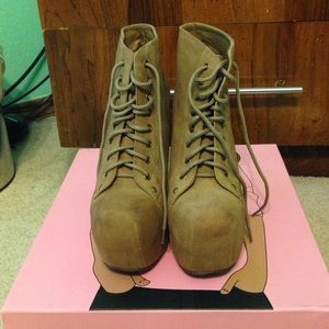 Jeffrey Campbell Lita in Taupe Suede Size 7