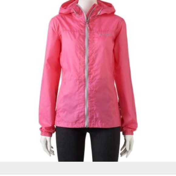 columbia pink rain jacket